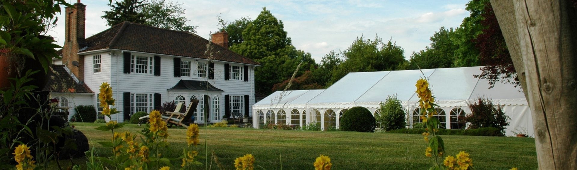A marquee event at a country property in the South East